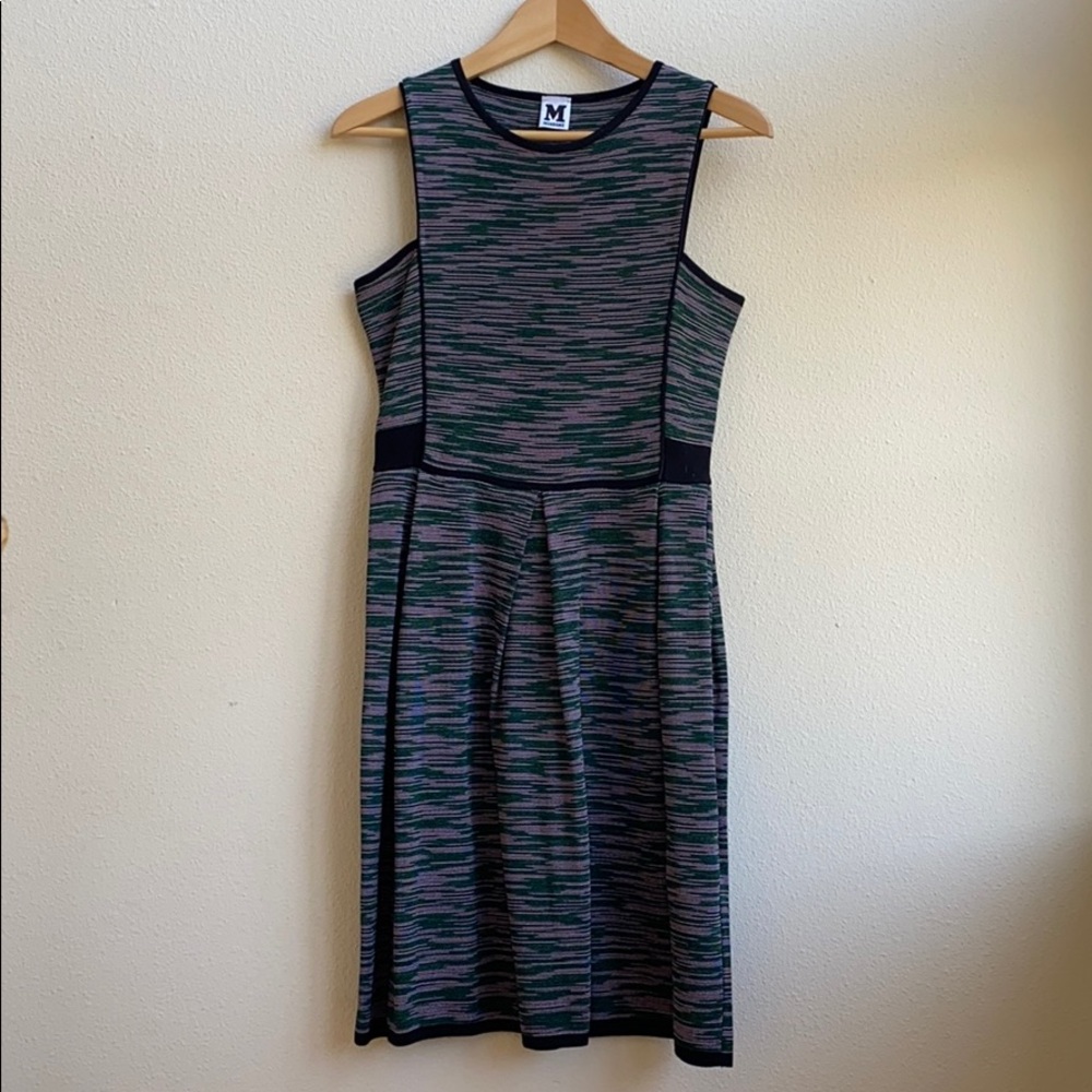 M MISSONI Stripe Knit Fit Flair Dress SZ Us 6